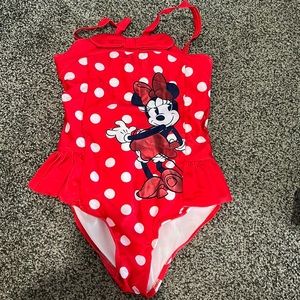 Girls Minnie Mouse suit and romper